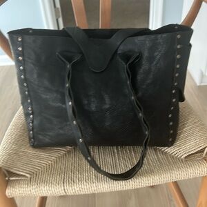 CYDWOQ Authentic black leather purse. Excellent condition . Studded leather